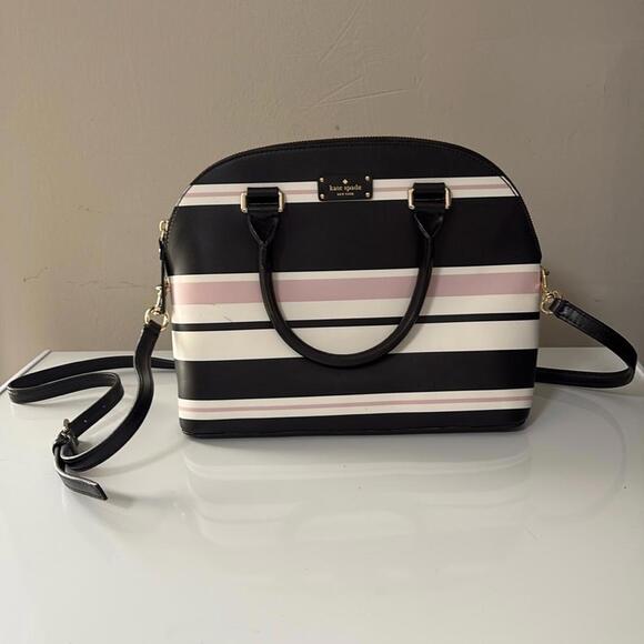 kate spade Handbags - Kate Spade New York Striped Satchel Carli Grove 10×9×4 EXCELLENT CONDITION